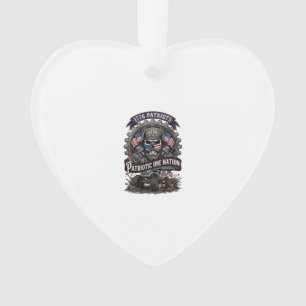 Patriotischer 1776 Off Road Schädel Monster Truck Ornament