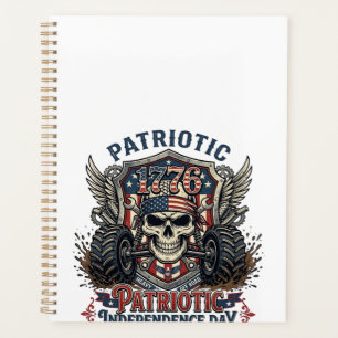 Patriotischer 1776 Off Road Schädel Monster Truck Planer