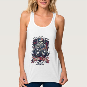 Patriotischer 1776 Off Road Schädel Monster Truck Tank Top