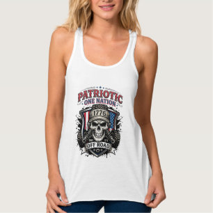 Patriotischer 1776 Off Road Schädel Monster Truck  Tank Top