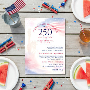 Patriotischer 250. amerikanischer Unabhängigkeitst Einladung