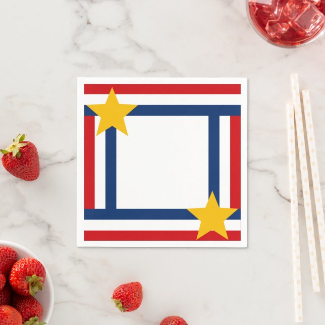 Patriotischer 4. Juli Serviette (Beispiel)