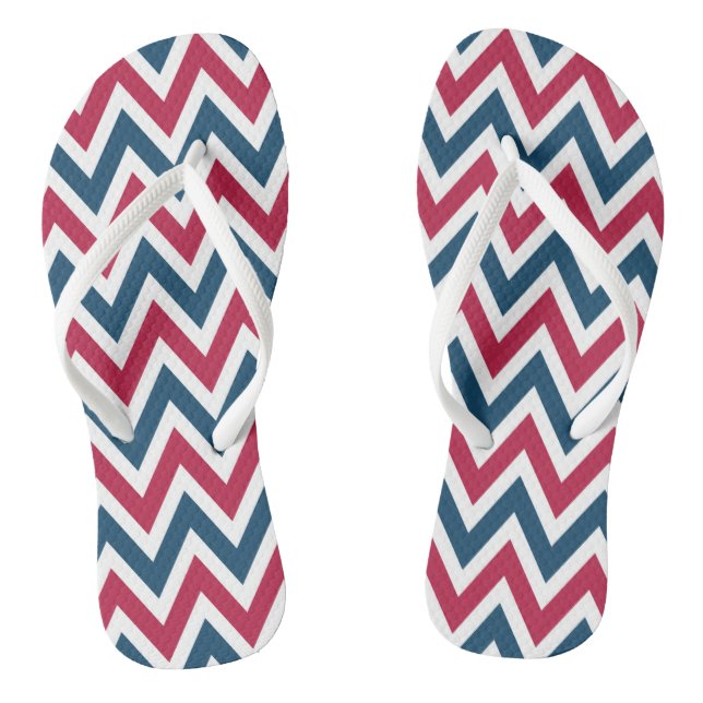 Patriotischer 4. Juli Sommer Flip Flops Sandalen (Fußbett)