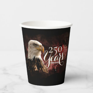 Patriotischer Adler 250 Jahre Papierbecher