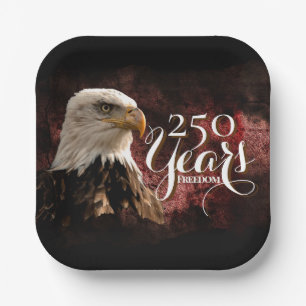 Patriotischer Adler 250 Jahre Papierplatten Pappteller