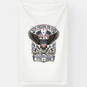 Patriotischer Adler 250 Jahre Vintage Freiheit Banner