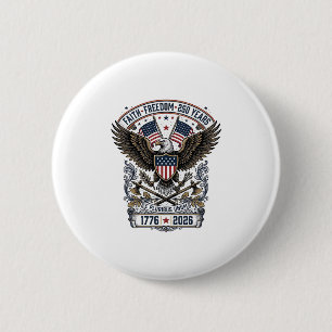 Patriotischer Adler 250 Jahre Vintage Freiheit Button
