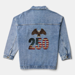 Patriotischer Adler 250 USA Semiquincentennial Jeansjacke