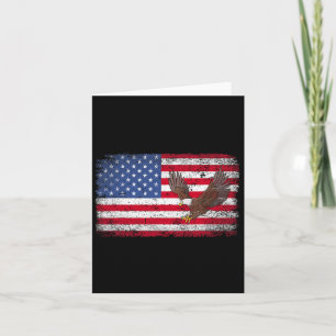 Patriotischer Adler 4. Juli US-amerikanische Fahne Karte