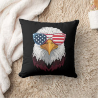 Patriotischer Adler der amerikanischen Flagge am 4
