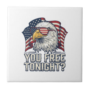 Patriotischer Adler Du Bist Heute Abend Frei Vinta Fliese