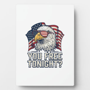 Patriotischer Adler Du Bist Heute Abend Frei Vinta Fotoplatte