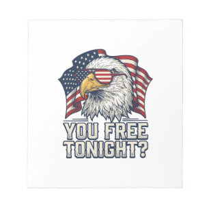 Patriotischer Adler Du Bist Heute Abend Frei Vinta Notizblock