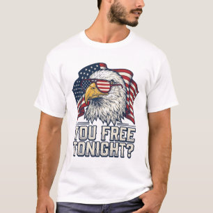 Patriotischer Adler Du Bist Heute Abend Frei Vinta T-Shirt
