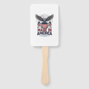 Patriotischer Adler Made in America 4. Juli-Shirt_ Fächer