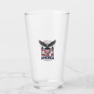 Patriotischer Adler Made in America 4. Juli-Shirt_ Glas