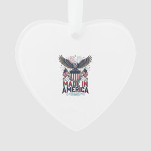 Patriotischer Adler Made in America 4. Juli-Shirt_ Ornament