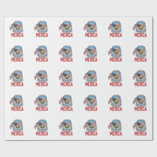 Patriotischer Adler Merica Vintage Gravur Shirt De Geschenkpapier