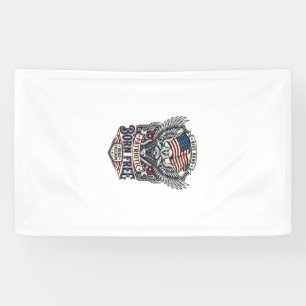 Patriotischer Adler Motorradfahrer Straßenfreiheit Banner