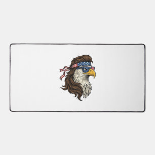 Patriotischer Adler-Mullet im Vintage-Stil Vektor  Schreibtischunterlage