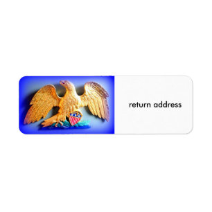 patriotischer Adler-Rücksendeadressen-Aufkleber
