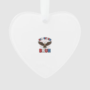 Patriotischer Adler Sechs Sieben Bruh Vektordesign Ornament