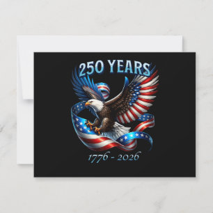 Patriotischer Adler und Flagge 250 Jahre 1776-2026