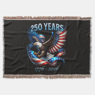 Patriotischer Adler und Flagge 250 Jahre 1776-2026 Decke