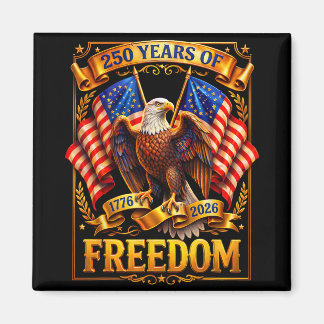 Patriotischer Adler und Flagge 250 Jahre 1776-2026 Magnet