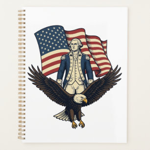 Patriotischer Adler und kolonialer General Vintage Planer