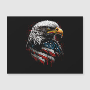 Patriotischer Adler USA Amerikanische Flagge 4. Ju Magnetkarte
