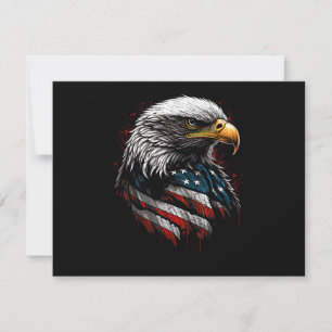 Patriotischer Adler USA Amerikanische Flagge 4. Ju Save The Date