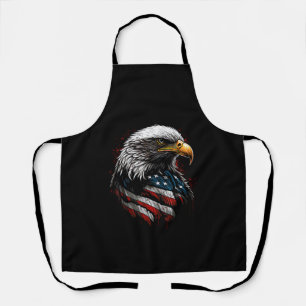 Patriotischer Adler USA Amerikanische Flagge 4. Ju Schürze