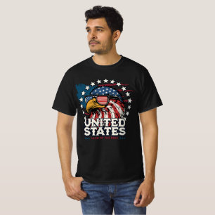 Patriotischer Adler USA-Flagge T-Shirt