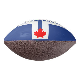 Patriotischer American Football mit der Flagge von