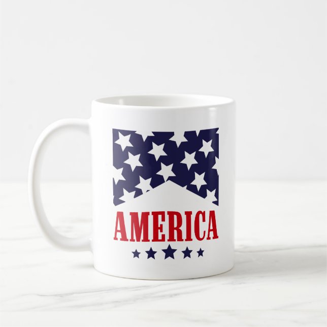 Patriotischer Amerika-Western Kaffeetasse (Links)