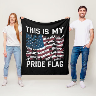 Patriotischer Amerikaner Dies ist meine Pride-Flag Fleecedecke