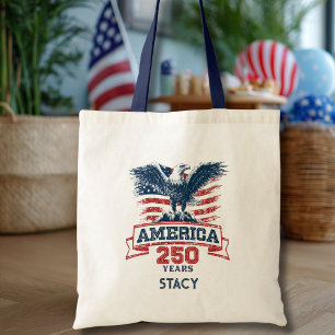 Patriotischer Amerikanischer Adler 250-Jahr-Jubilä Tragetasche