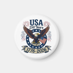 Patriotischer Amerikanischer Adler 250 Jahre 1776- Magnet