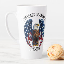 Patriotischer Amerikanischer Adler 250 Jahre 1776- Milchtasse