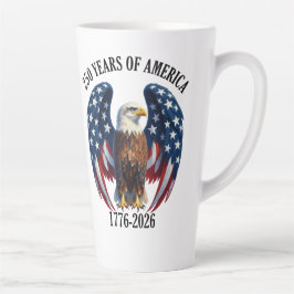 Patriotischer Amerikanischer Adler 250 Jahre 1776- Milchtasse