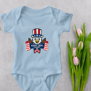 Patriotischer Amerikanischer Adler Frohes 250-jähr Baby Strampler