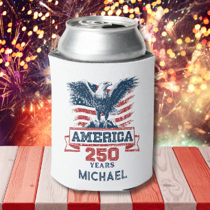Patriotischer Amerikanischer Adler Frohes 250-jähr Dosenkühler