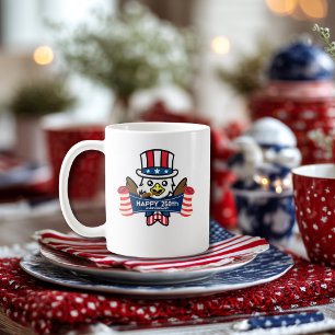 Patriotischer Amerikanischer Adler Frohes 250-jähr Kaffeetasse