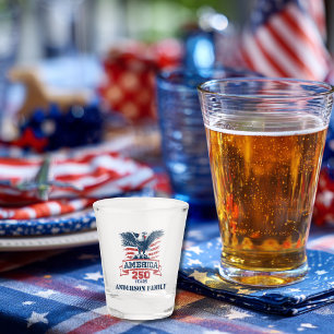 Patriotischer Amerikanischer Adler Frohes 250. Jub Schnapsglas