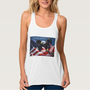 Patriotischer Amerikanischer Adler Gott segne Amer Tank Top