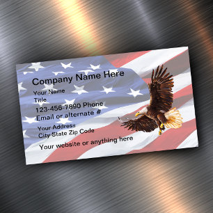 Patriotischer Amerikanischer Adler Magnetische Visitenkarte