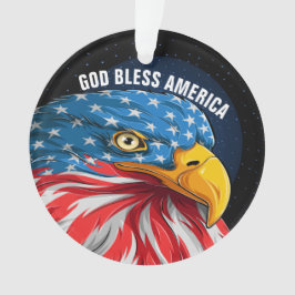Patriotischer amerikanischer Adler - Siehe Zurück  Ornament