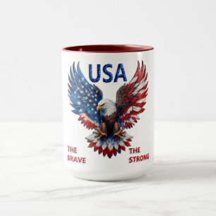 Patriotischer Amerikanischer Adler Tasse