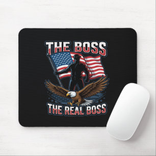 Patriotischer Amerikanischer Adler The Real Boss D Mousepad